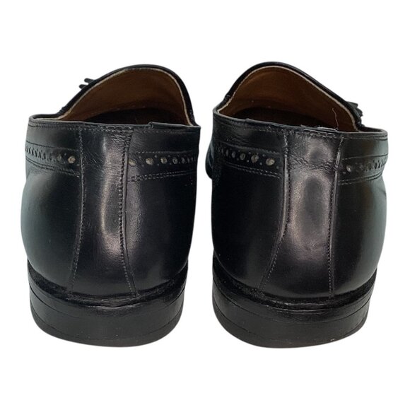 Vintage Johnston & Murphy Black Leather‎ Tassel Loafers Men\'s Size 8.5 D/B